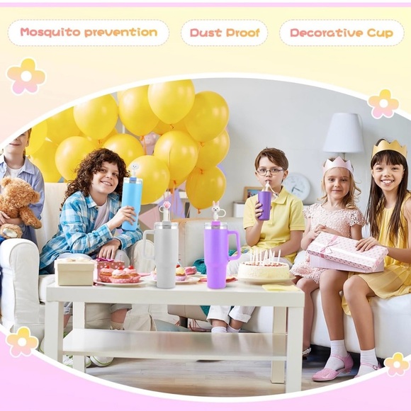 6 PCS  10mm Diameter Silicone Straw Covers - Picture 5 of 7